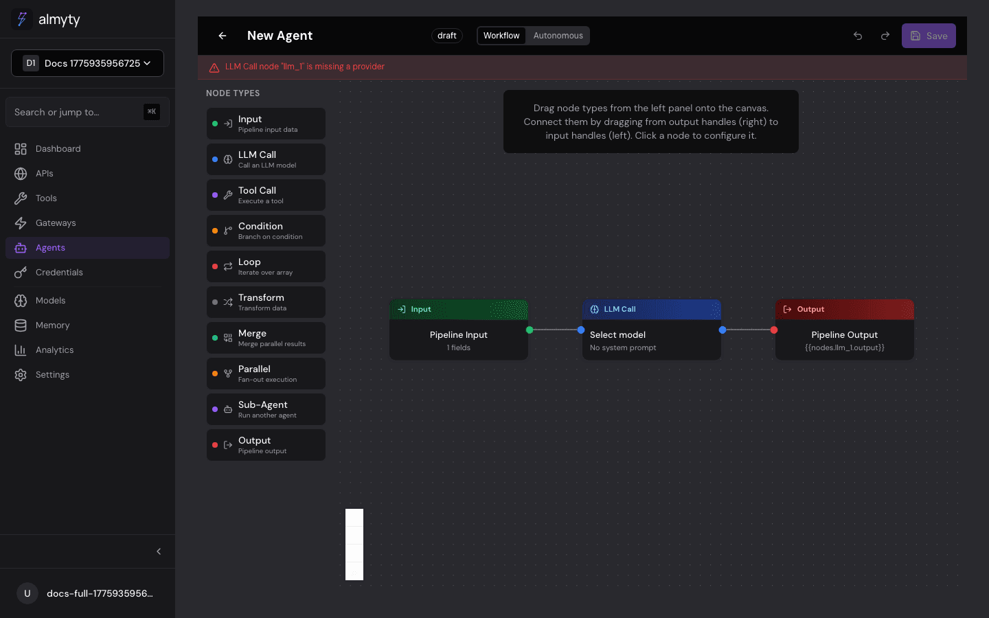 Agent builder